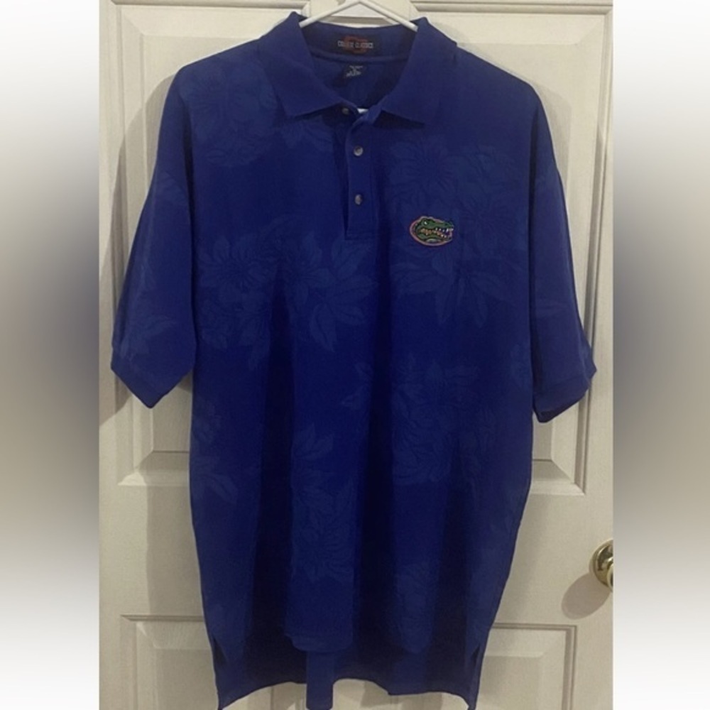 College Classics Men’s XL Florida Gators Floral Polo - Picture 2 of 7